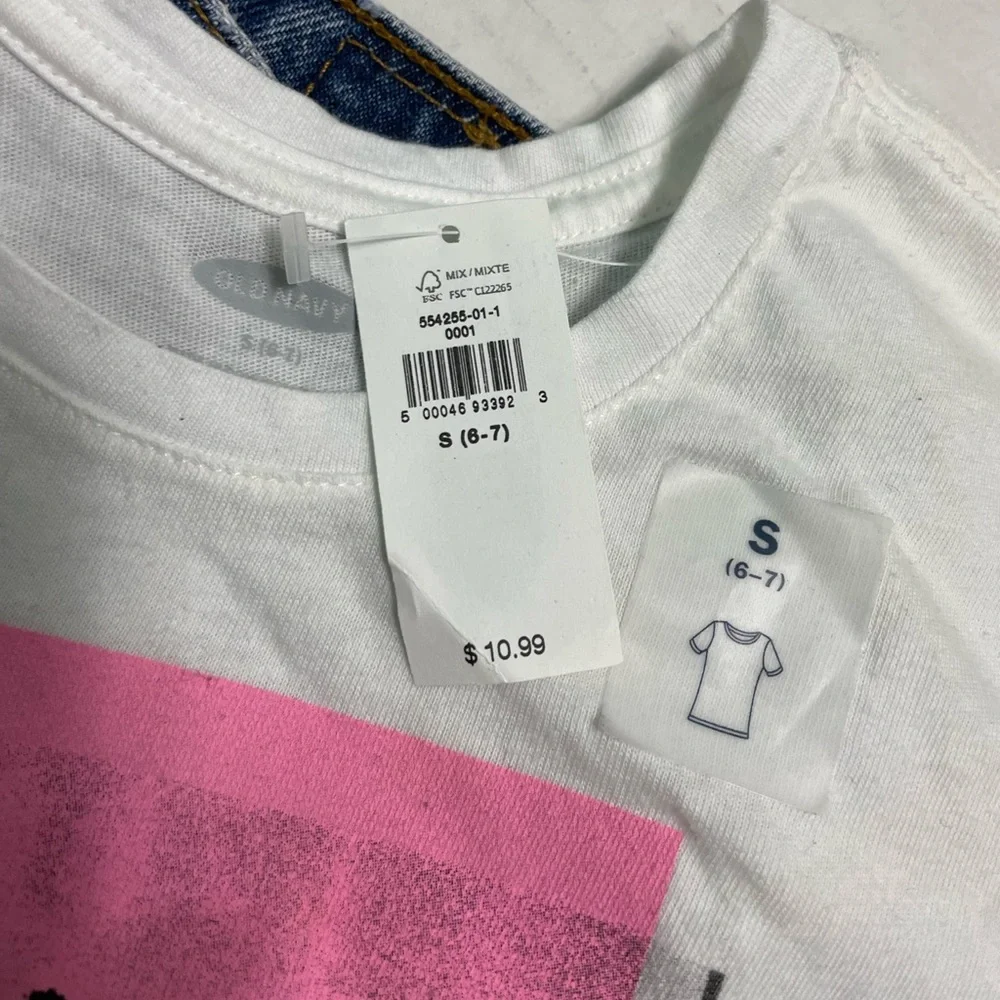 Graphic Crew-Neck Tee for Girls Made in the Shade NWT PALM TREE size 6-7 (S)